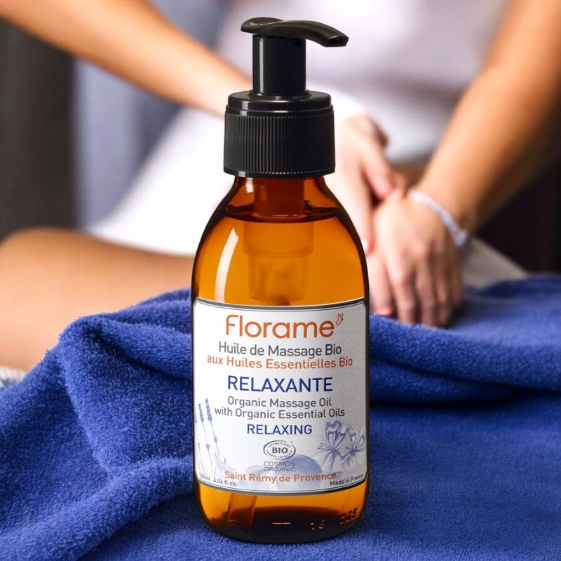 Florame - Entspannendes Massageöl Lavendel & Geranie BIO 120ml