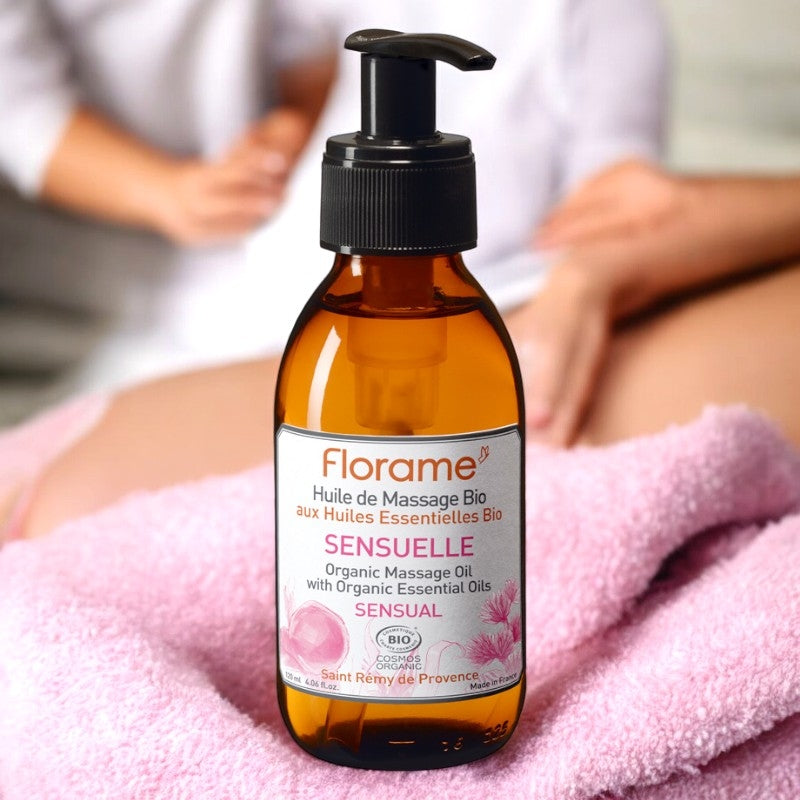 Florame - Sinnliches Massageöl süßem Mandelöl & Patchouli BIO 120ml