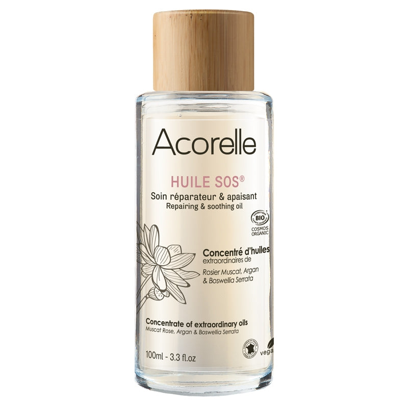Acorelle - Huile SOS soin après épilation BIO argan & rosier muscat 100ml