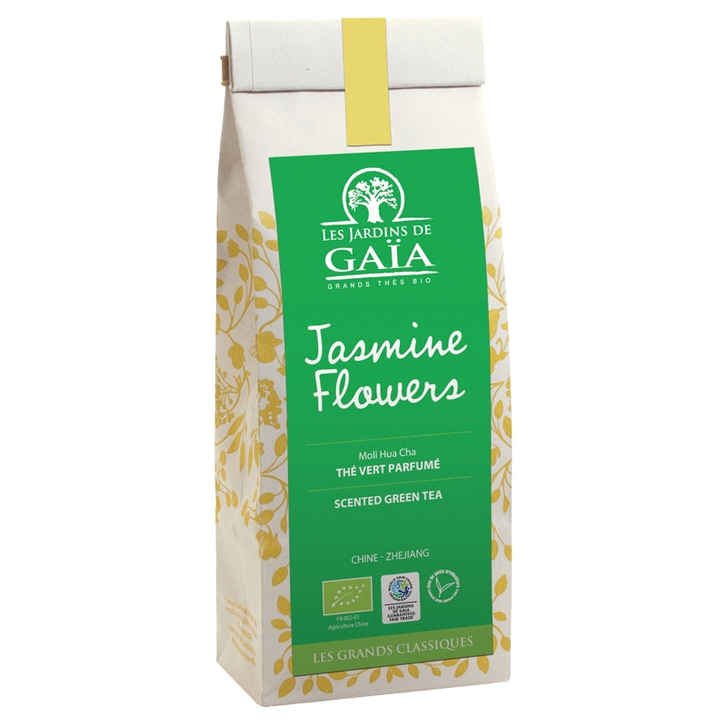 Jasminblüten Bio-Grüntee Moli Hua Cha - 100 g - Les Jardins de Gaïa