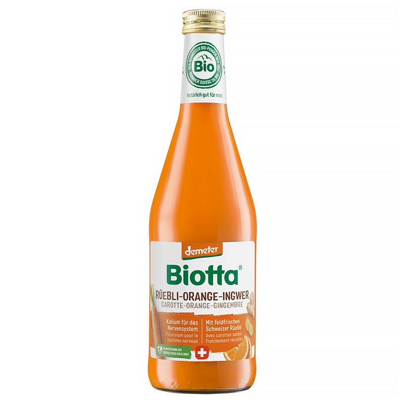 Biotta - Bio-Karotten-, Orangen- und Ingwersaft 500ml