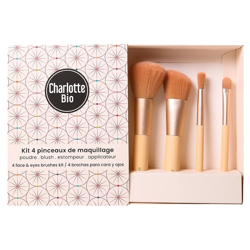 Charlotte Bio - Make-up Pinselset 4-teilig
