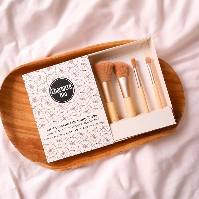 Charlotte Bio - Make-up Pinselset 4-teilig