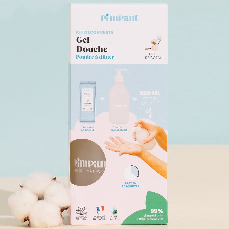 Kit découverte gel douche fleur de coton