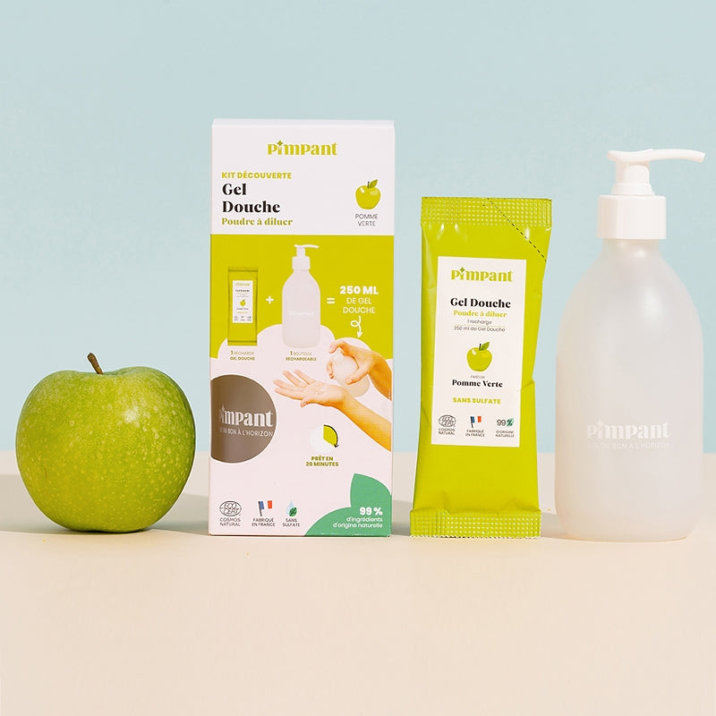 Kit découverte gel douche pomme verte