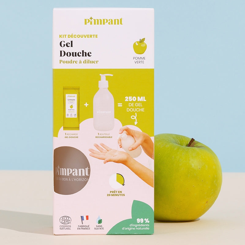 Kit découverte gel douche pomme verte