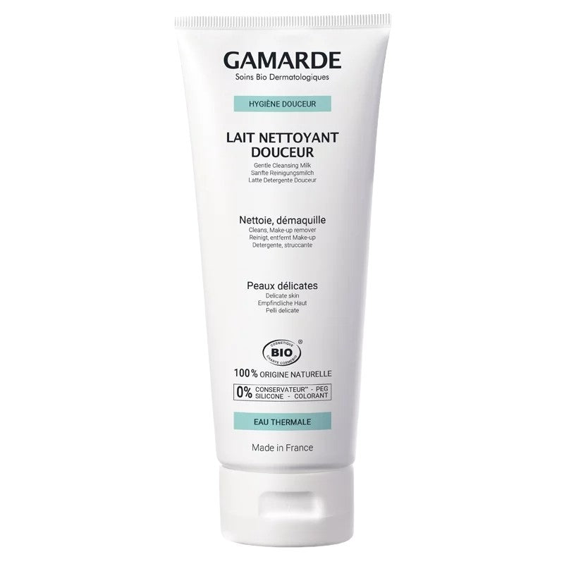 Gamarde - Lait nettoyant douceur BIO - nettoie et démaquille - peaux délicates - 200g