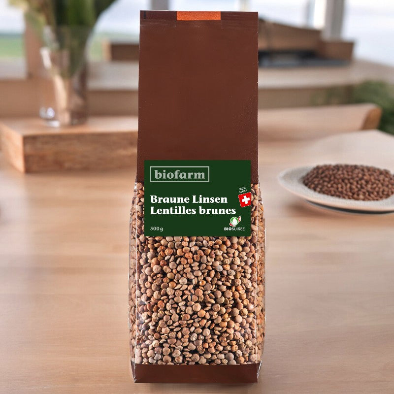 Biofarm - Lentilles brunes suisses BIO 500g