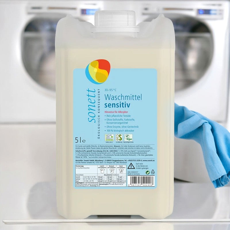 Lessive liquide sensitive sans parfum ECO 5l - Sonett