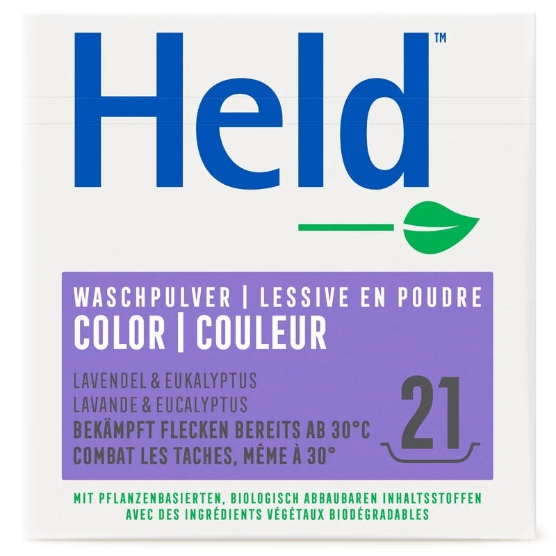 Held - Lessive poudre couleur lavande & eucalyptus 1,575kg