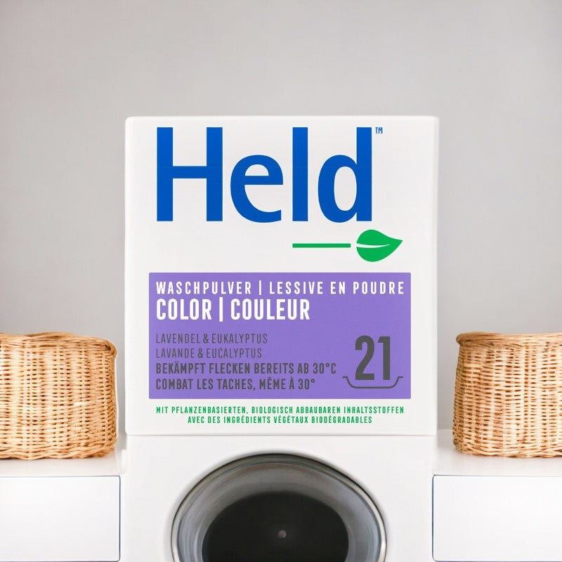 Held - Lessive poudre couleur lavande & eucalyptus 1,575kg