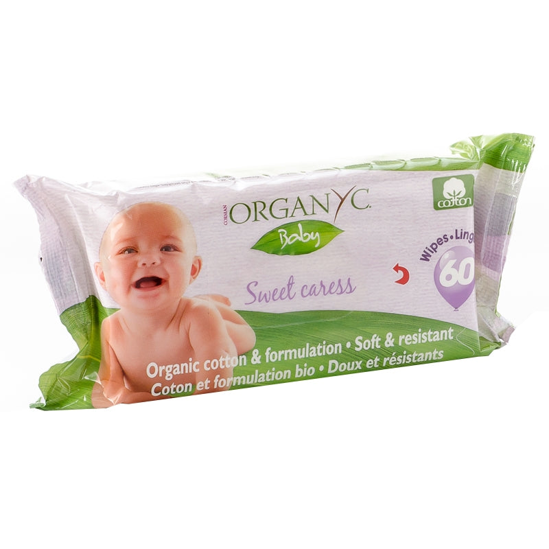 Bio-Babytücher mit Ringelblume und Kamille - 60 Tücher - Organyc