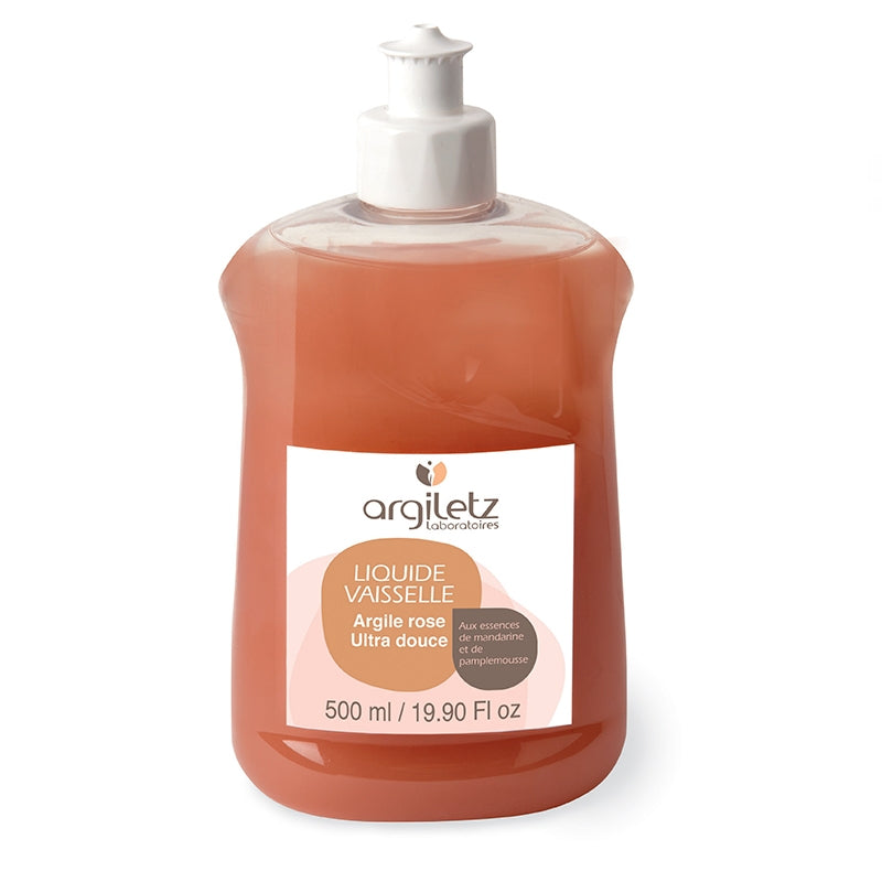 Argiletz - Liquide vaisselle argile rose, mandarine & pamplemousse 500ml