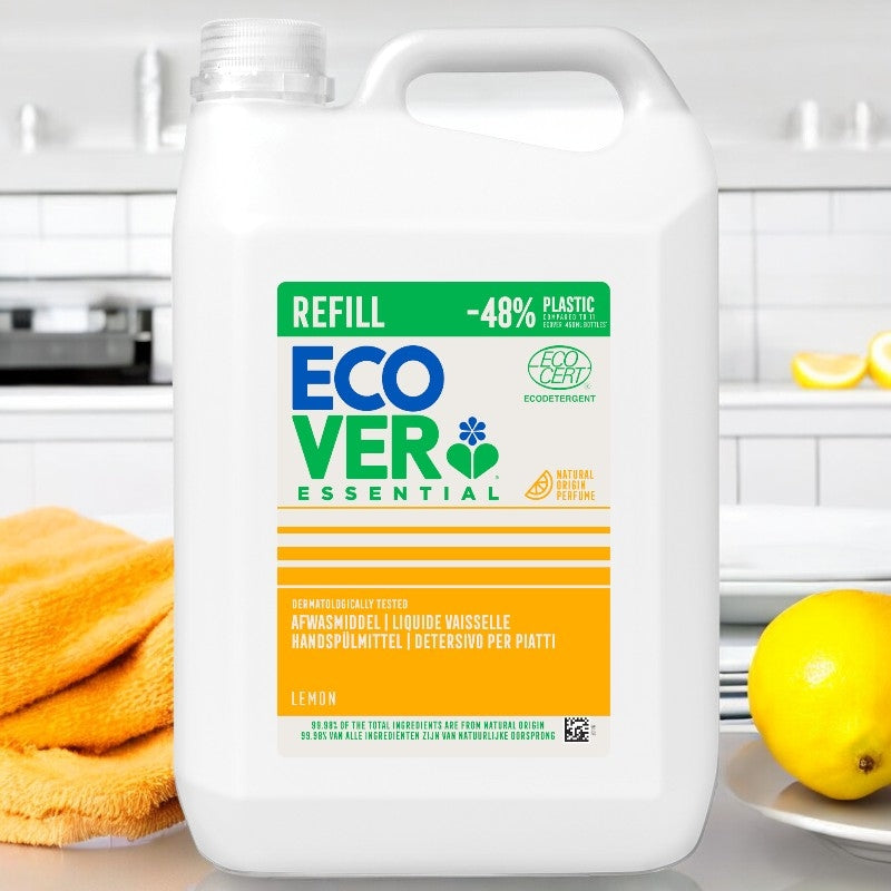 Ecover - Umweltfreundliches Zitronen-Geschirrspülmittel 5l