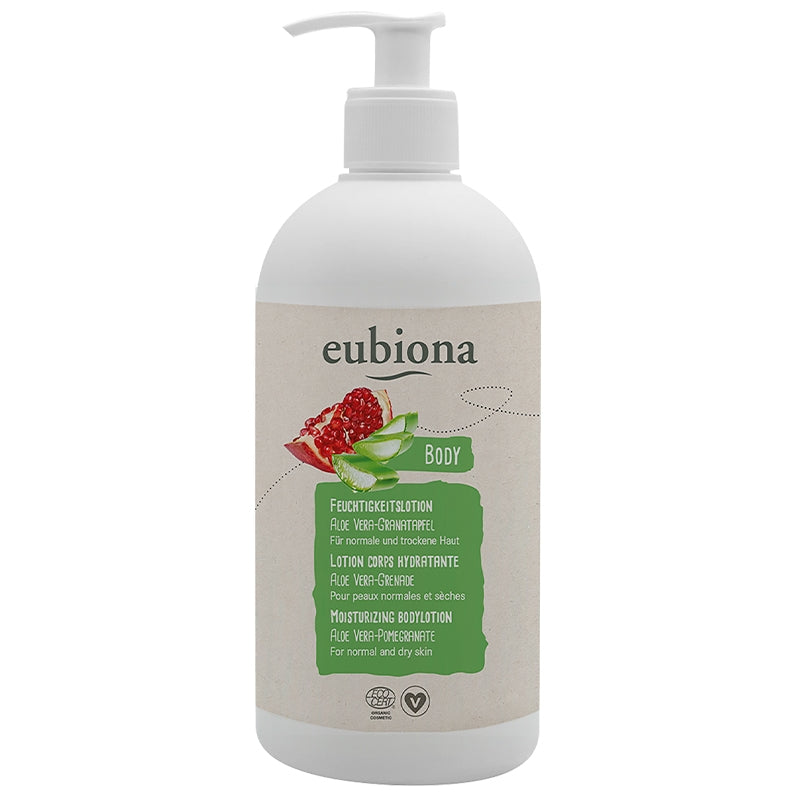 Eubiona - Feuchtigkeitsspendende Körperlotion Aloe Vera & Granatapfel BIO 500ml