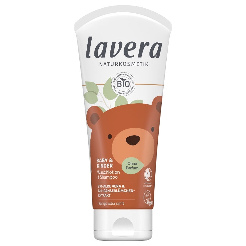 Lavera - Baby & Kinder Waschlotion & Shampoo Aloe Vera BIO 200ml