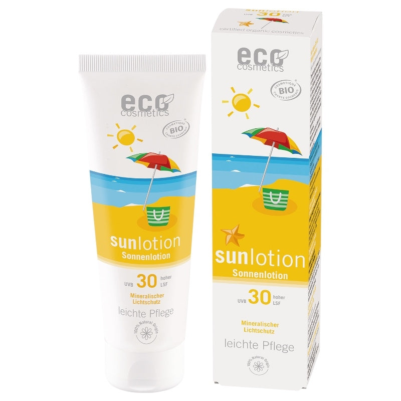 Eco Cosmetics - Lotion solaire visage & corps BIO IP 30 grenade 125ml