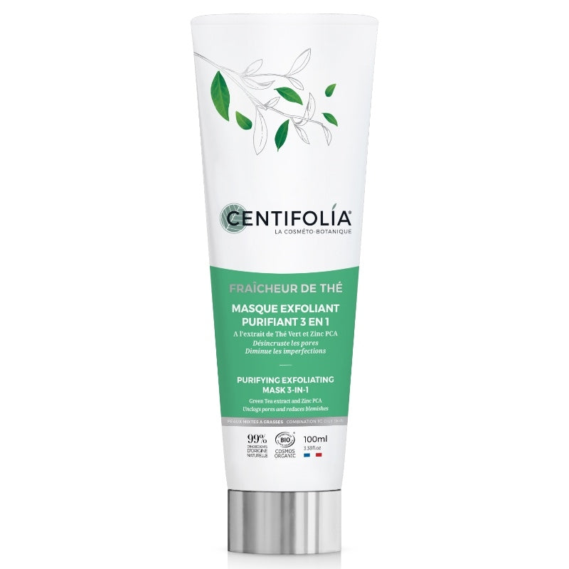 Centifolia - Reinigende, exfolierende & klärende Maske Grüner Tee BIO 100ml