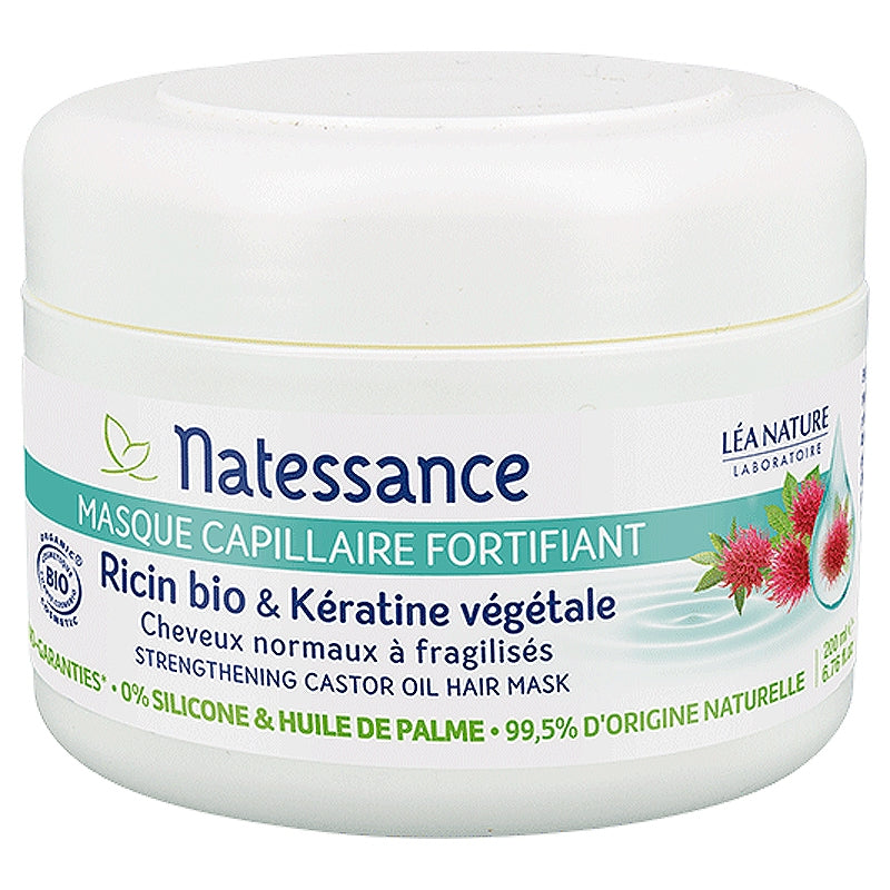 Stärkende Haarmaske Rizinus & pflanzlichem Keratin BIO