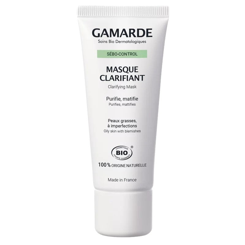 Gamarde - Klärungsmaske BIO - reinigt & mattiert - für fettige Haut - 40g