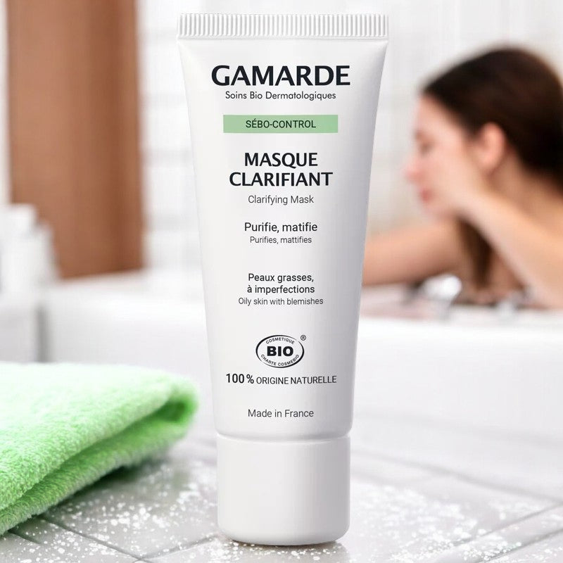 Gamarde - Klärungsmaske BIO - reinigt & mattiert - für fettige Haut - 40g