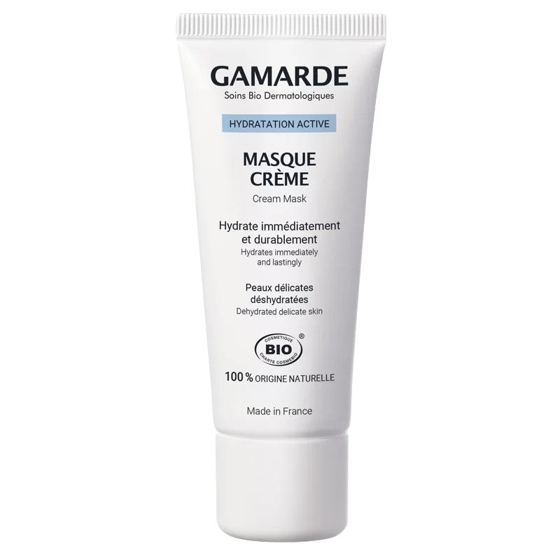 Gamarde - Masque crème BIO - eau thermale - peaux délicates déshydratées - 40g