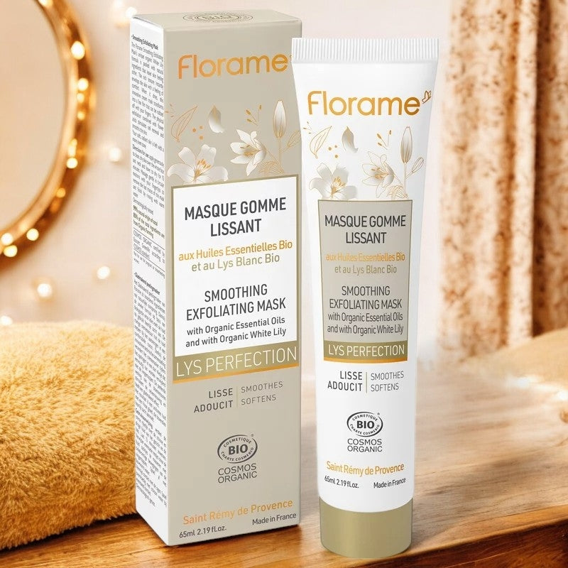 Florame - Glättende Peeling-Maske weiße Lilie BIO 65ml