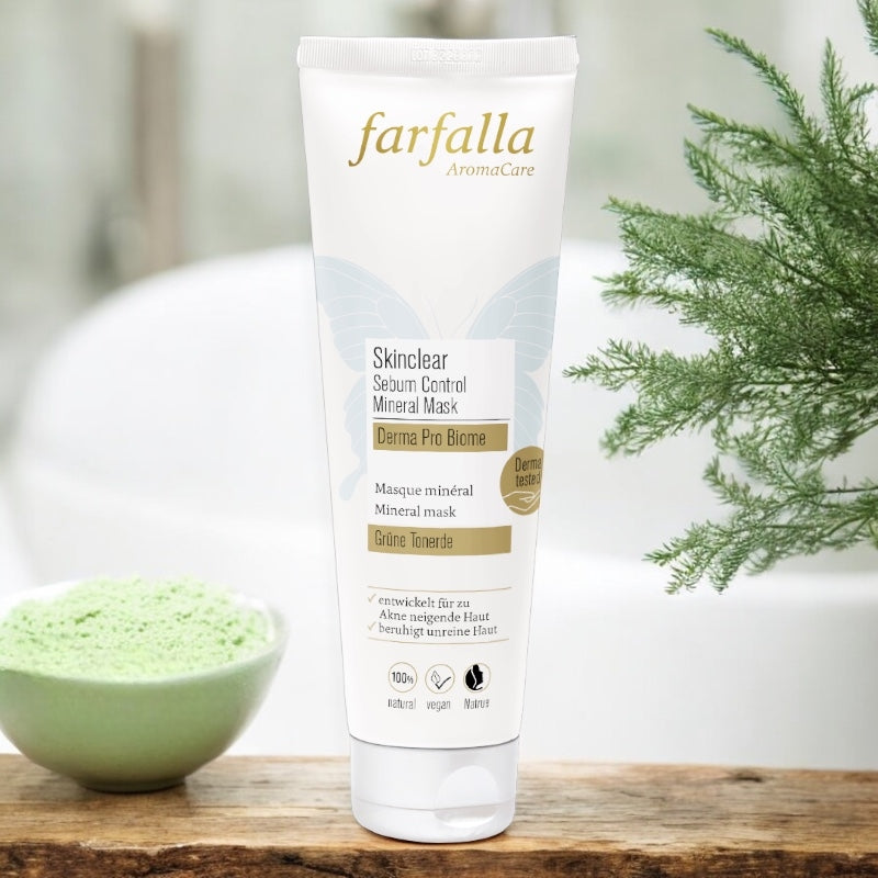 Farfalla - Masque minéral BIO argile verte & tea tree 50ml