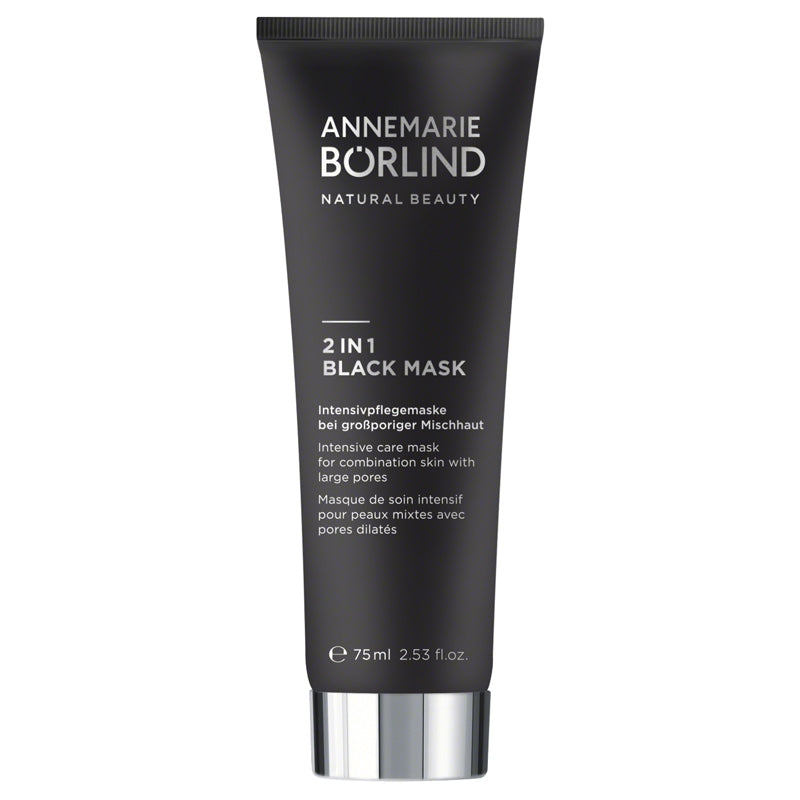 Annemarie Börlind - Intensivpflege-Maske für Mischhaut - 2 in 1 Black Mask 75ml