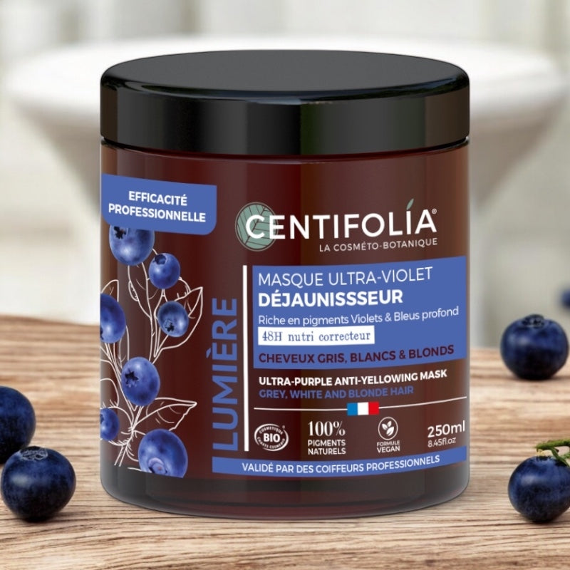 Centifolia - Masque ultra violet déjaunisseur BIO myrtille 250ml