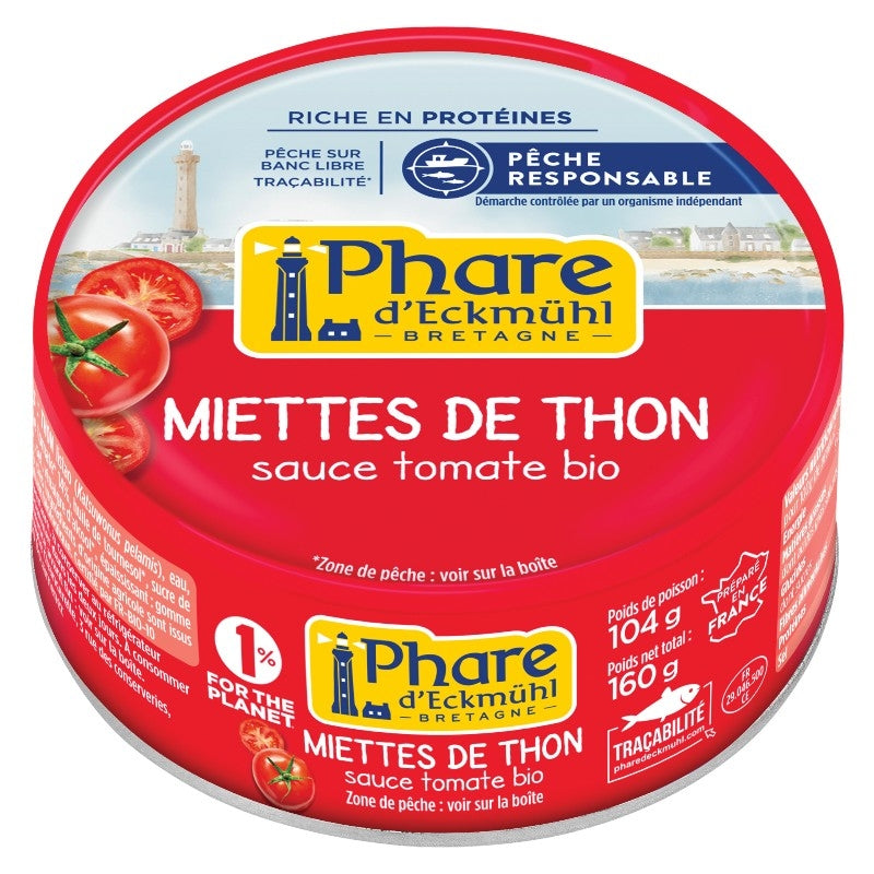 Thunfischflocken in Tomatensauce - 160 g - Phare d'Eckmühl