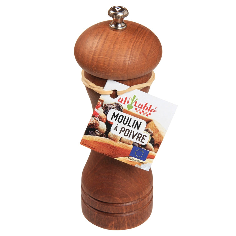 Ah Table ! - Moulin à poivre en bois et acier garanti 10 ans