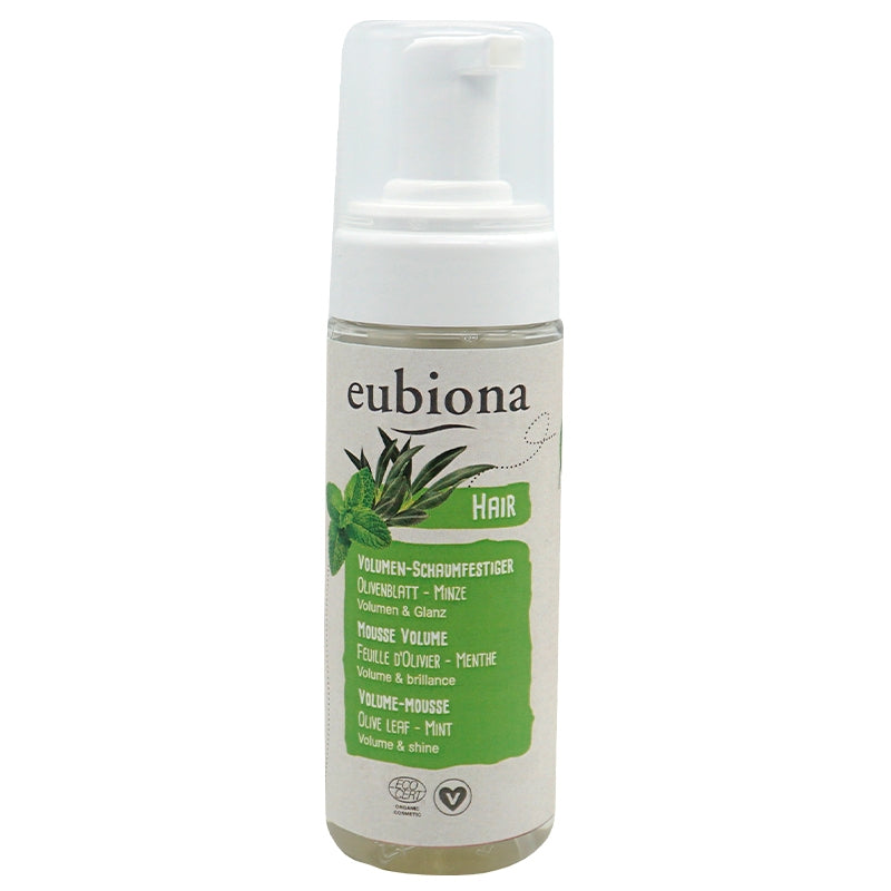 Eubiona - Mousse volume BIO feuille d'olivier & menthe - 150ml