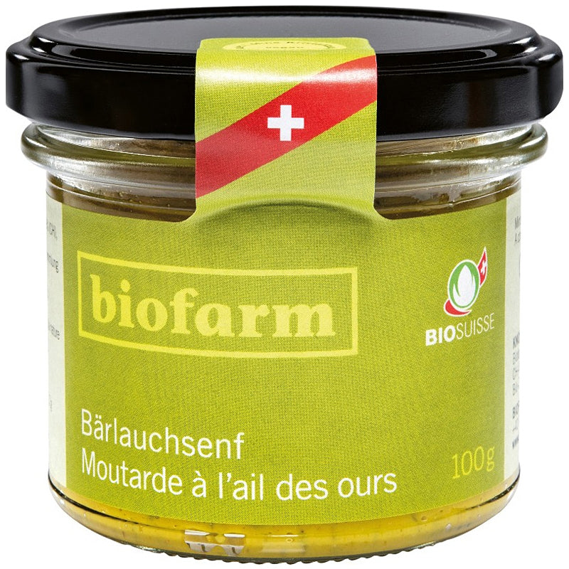 Biofarm - Moutarde à l'ail des ours suisse BIO 100g
