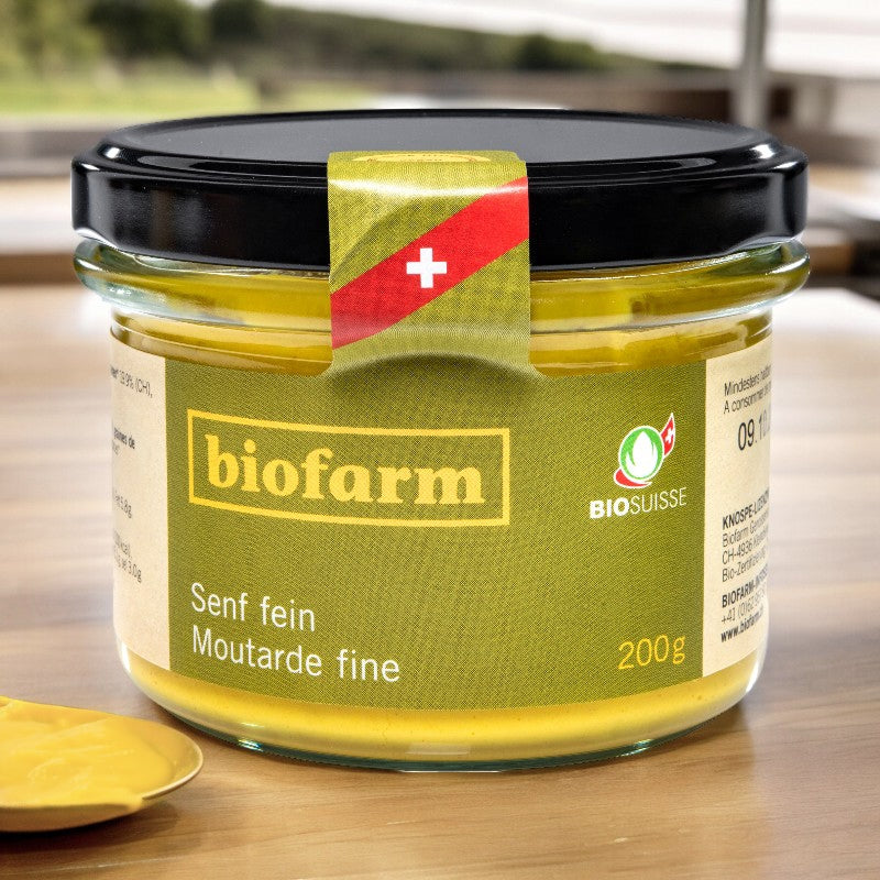 Biofarm - Moutarde fine suisse BIO 200g