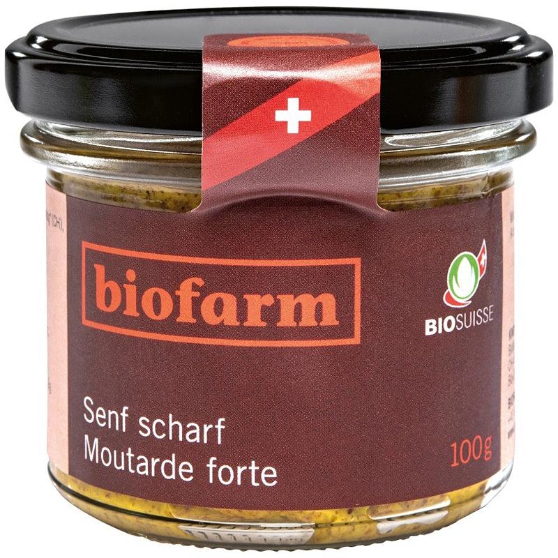 Biofarm - Moutarde forte suisse BIO 100g