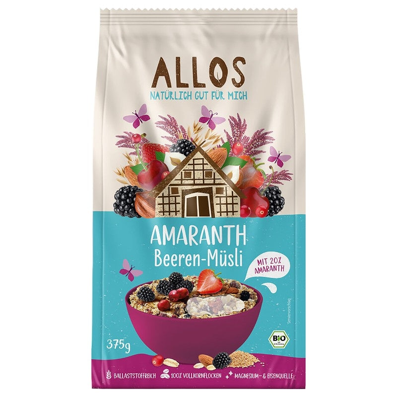 Allos - Müsli Amaranth & rote Früchte BIO 375g