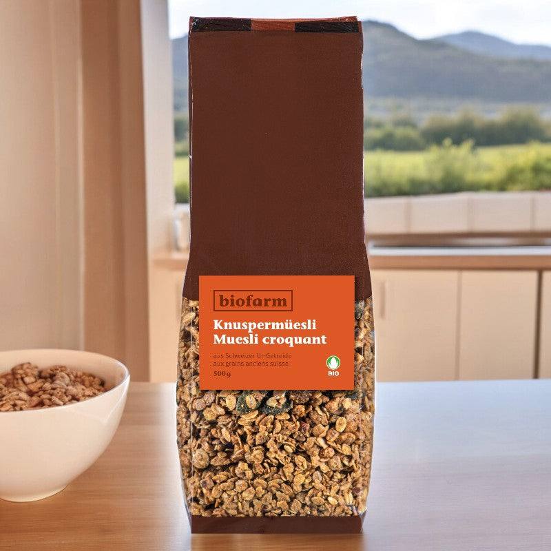 Biofarm - Müesli croquant aux grains anciens suisse BIO 500g