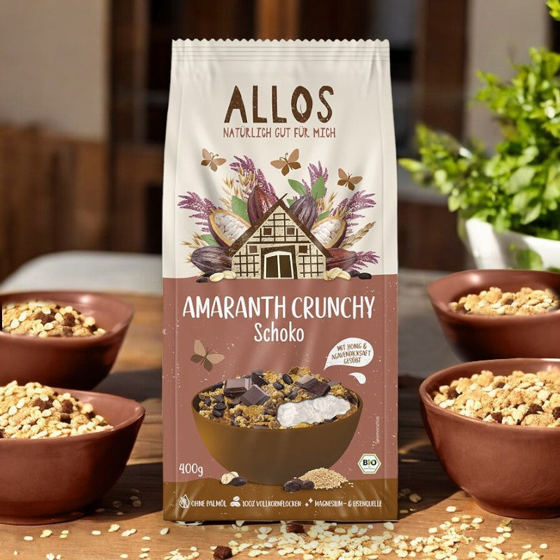 Allos - Müesli croustillant amarante & chocolat BIO 400g