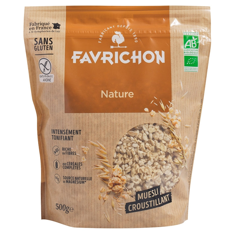 Favrichon - Müesli croustillant nature BIO 500g