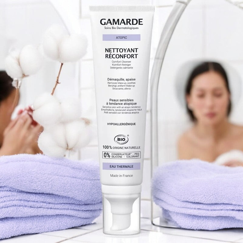 Gamarde - Nettoyant réconfort BIO - démaquille & apaise - peaux sensibles - 100ml
