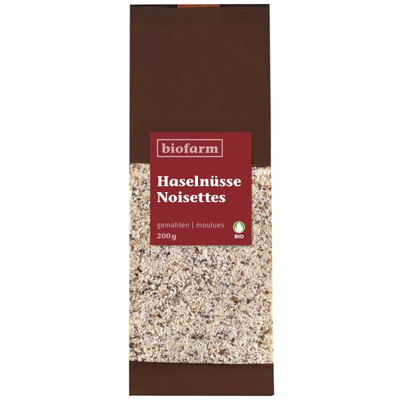 Biofarm - Bio-Haselnüsse, gemahlen 200g