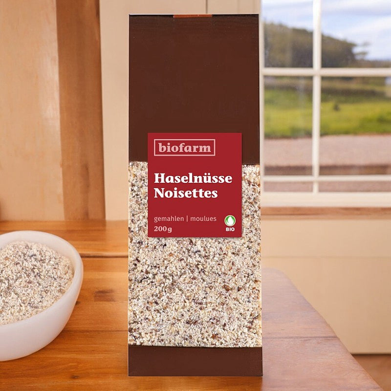 Biofarm - Bio-Haselnüsse, gemahlen 200g