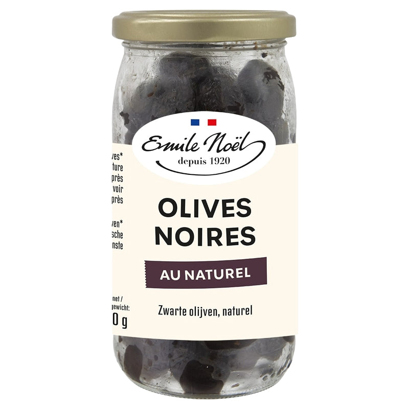 Emile Noël - Olives noires au naturel BIO 250g