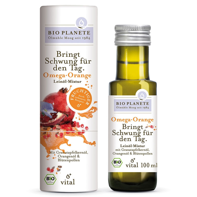 Bio Planète - Omega Orange Bio-Leinsamenölmischung 100ml