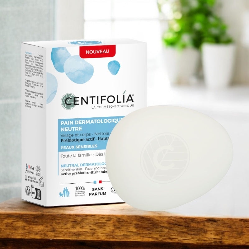 Centifolia - Pain dermatologique surgras neutre BIO sans parfum 85g