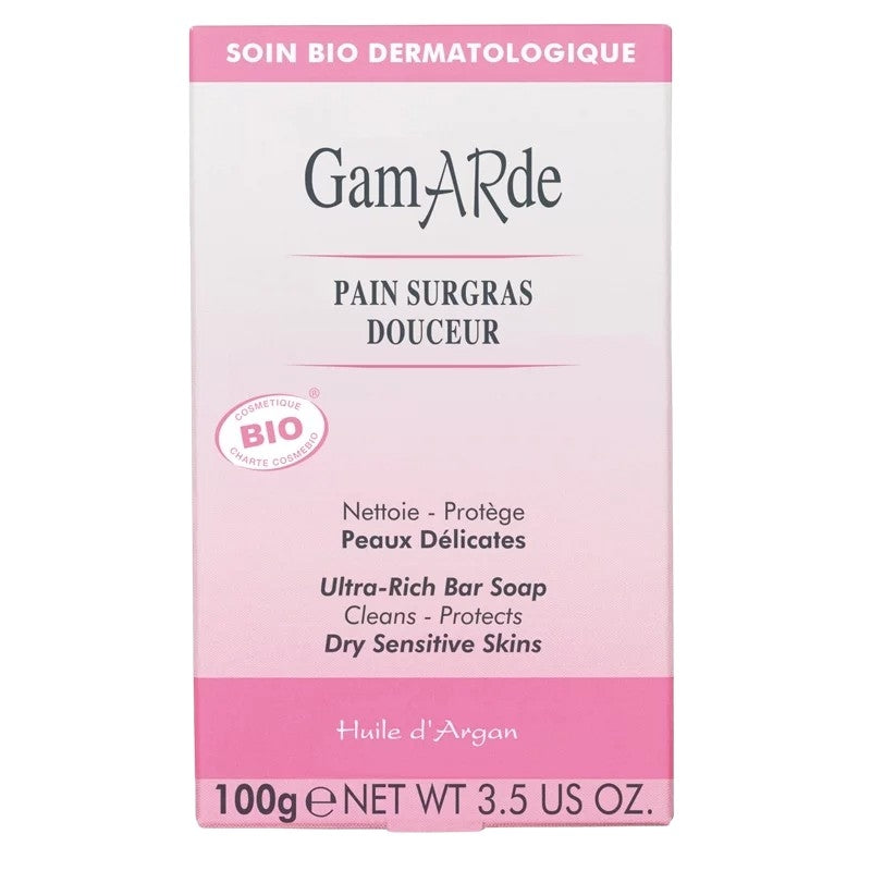 Gamarde - Pain surgras douceur BIO - nettoie & protège - peaux délicates - 100g
