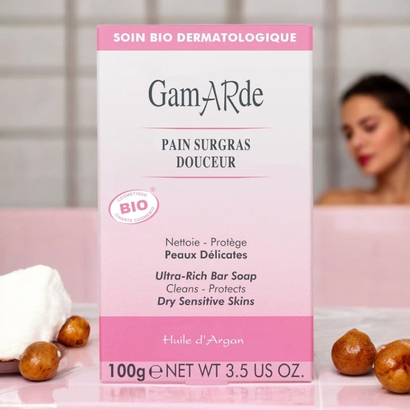Gamarde - Pain surgras douceur BIO - nettoie & protège - peaux délicates - 100g