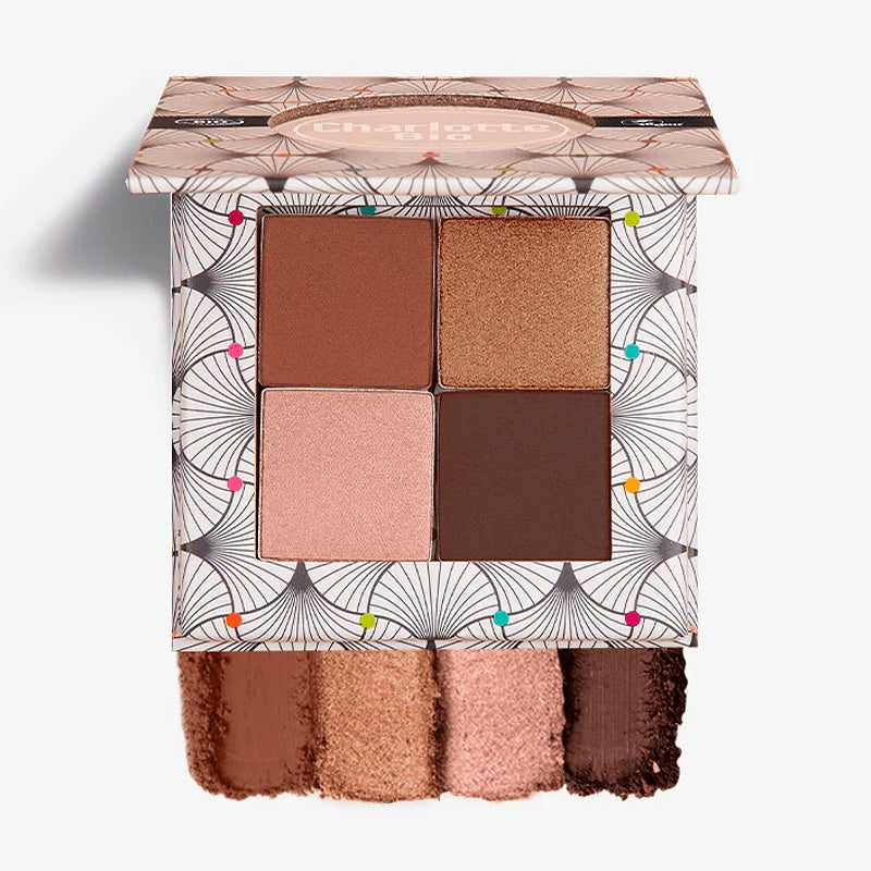Charlotte Bio - Palette fards à paupières nude brun BIO 4x1.4g