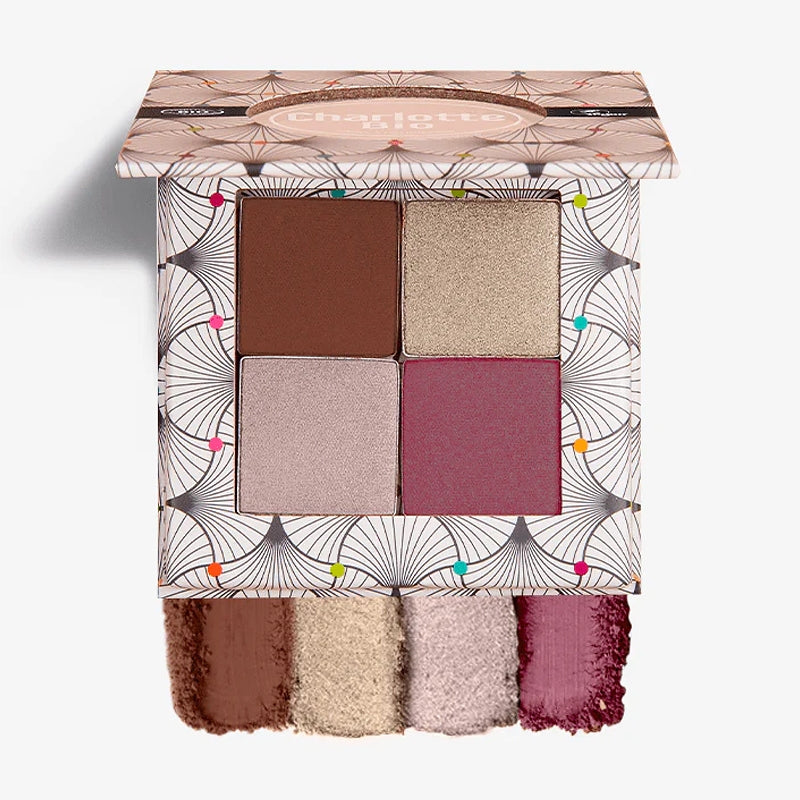 Charlotte Bio - Palette fards à paupières nude rose BIO 4x1.4g